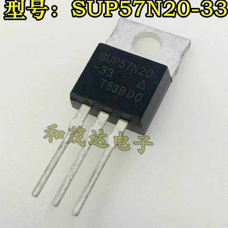 

10PCS SUP57N20 SUP57N20-33 57A 200V TO-220