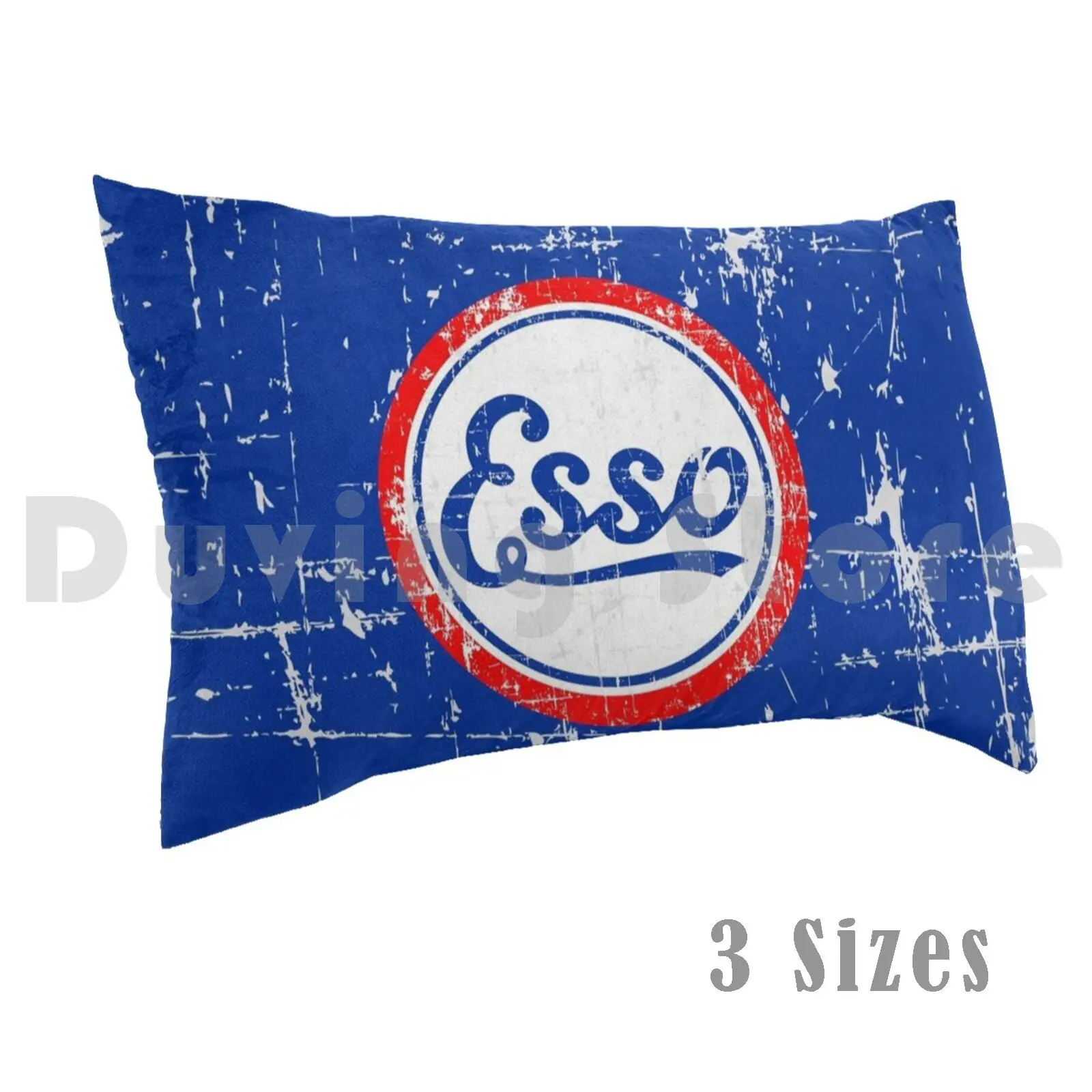 Esso Vintage Scratch Pillow Case DIY 50*70 Texas Tea Motor Oil Texaco Esso Gas Memorabilia American Vintage