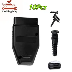 10PCS/Lot OBD Male Plug OBD2 16Pin Connector OBD II Adaptor OBDII Connector J1962 OBD2 Connector