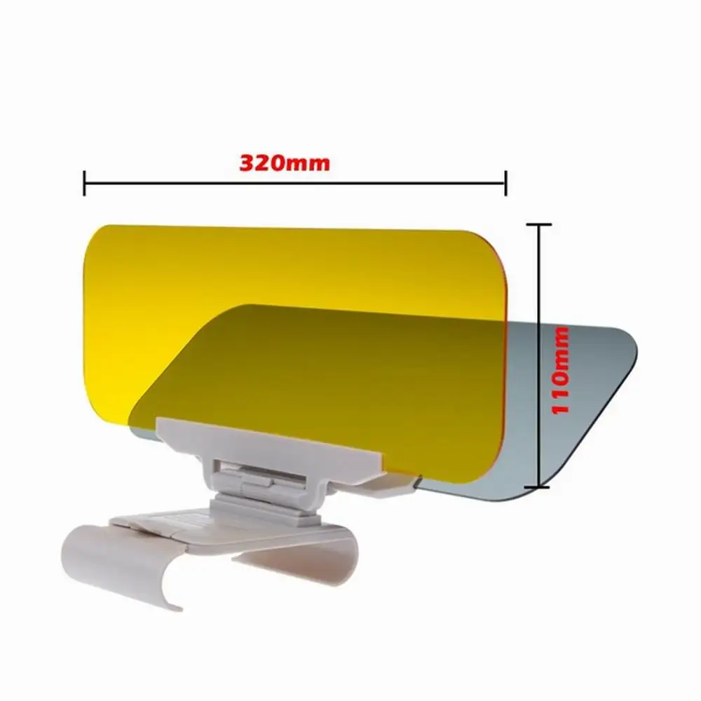 Car Sunshade Day and Night Sun Visor Anti-dazzle Goggles Clip-on Driving Vehicle Shield for Clear View Visor