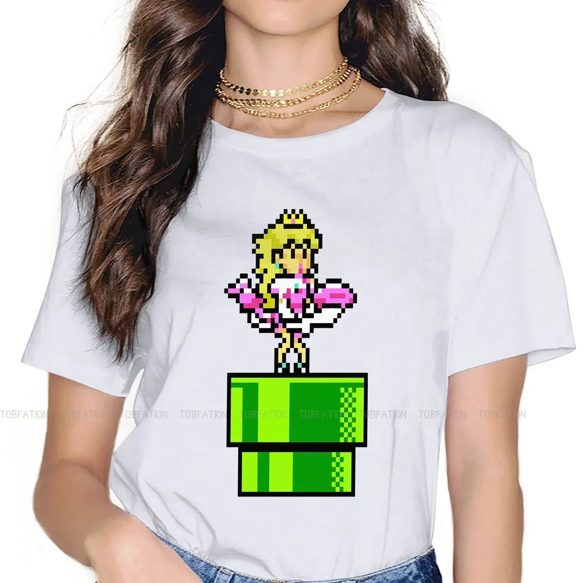 Classic Printing 5XL TShirt for Girl Princess Peach Top Quality Gift Idea  T Shirt Stuff Hot Sale