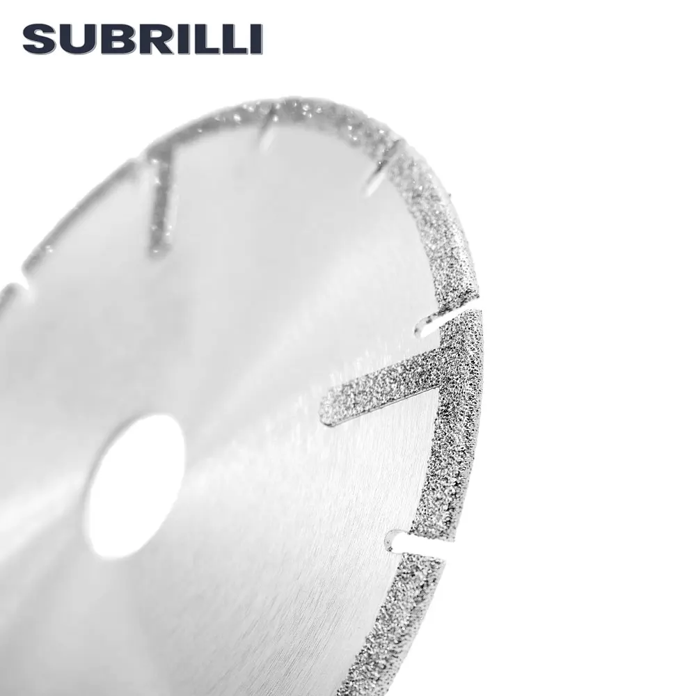 Soubrilli-hoja de sierra de diamante galvanizado, discos de corte reforzados con protección para baldosa de mármol, 5 pulgadas, 125mm, 1 ud.