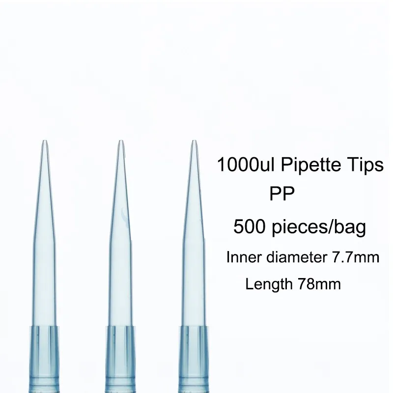 Lab Plastic Pipette Tip 10ul 200ul 1000ul 5ml 10ml Disposable MicroPipette Tips Transparent Autoclavable Medical Supplies