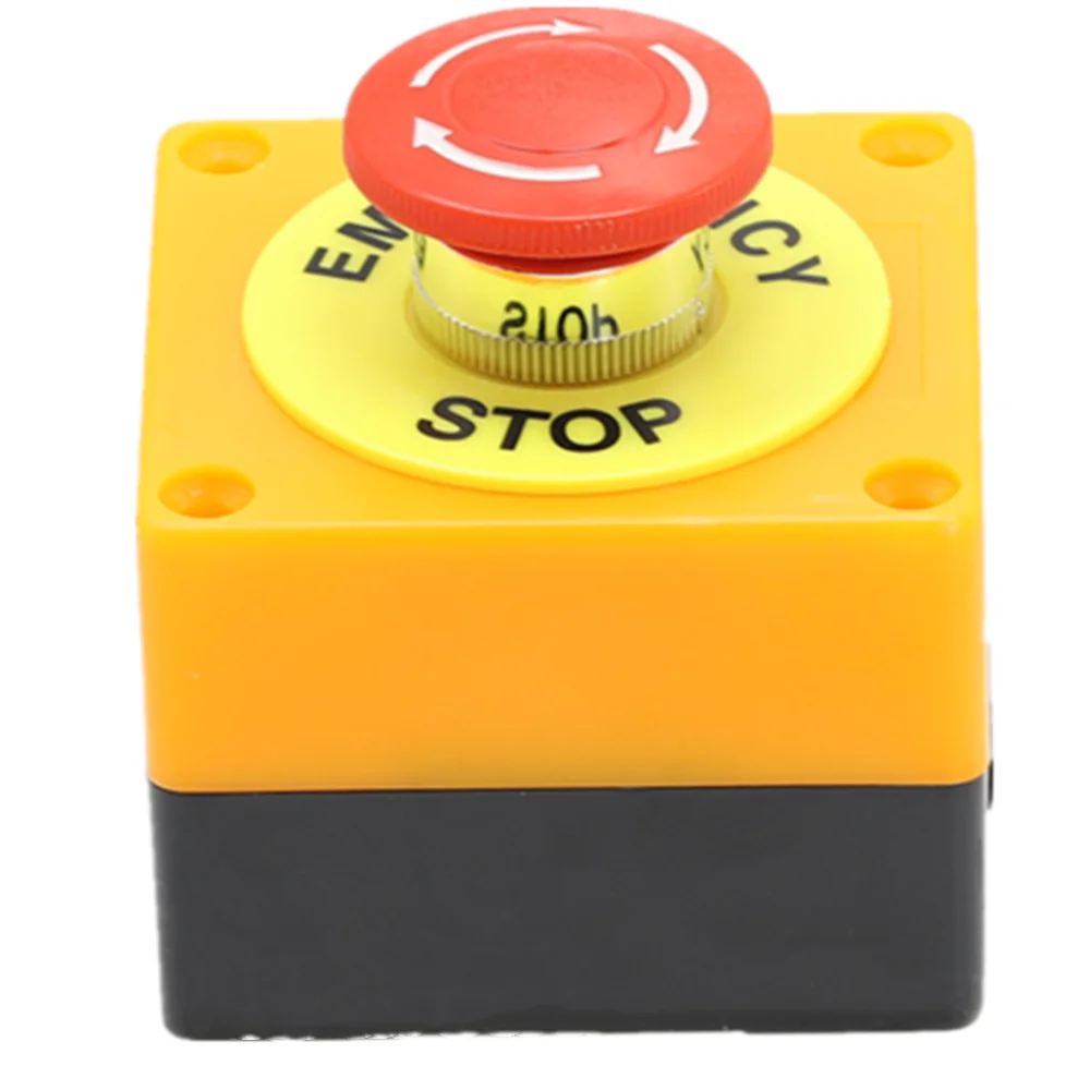 1PCS AC 660V 10A LAY37-11ZS Emergency Stop Button Sign DPST Push Button Switch