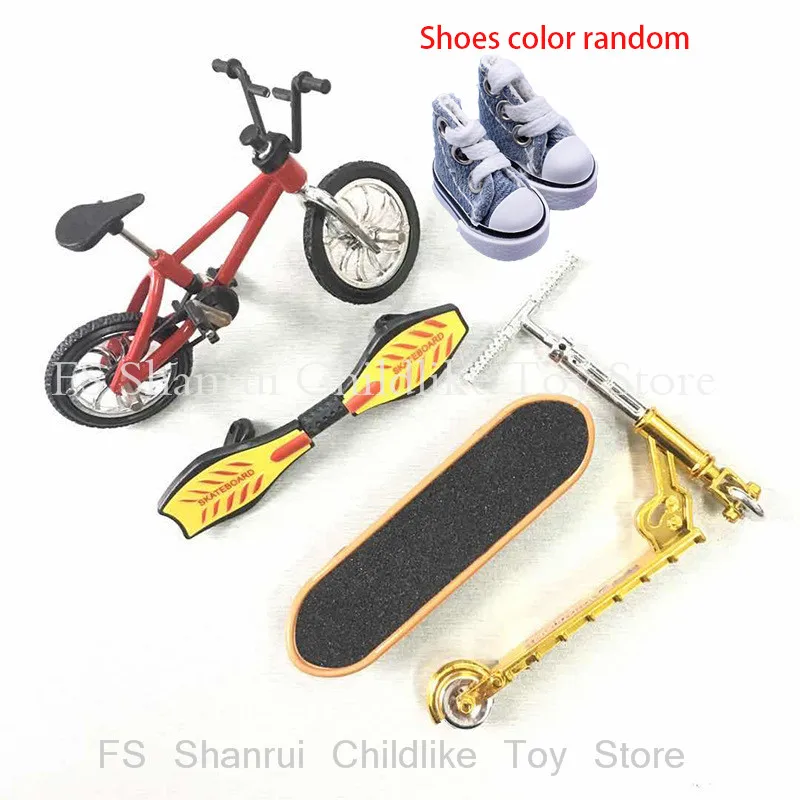 Mini Scooter a due ruote con dita Scooter con scarpe da dito giocattoli educativi per bambini in metallo mini Finger bikebicycle toys for boys