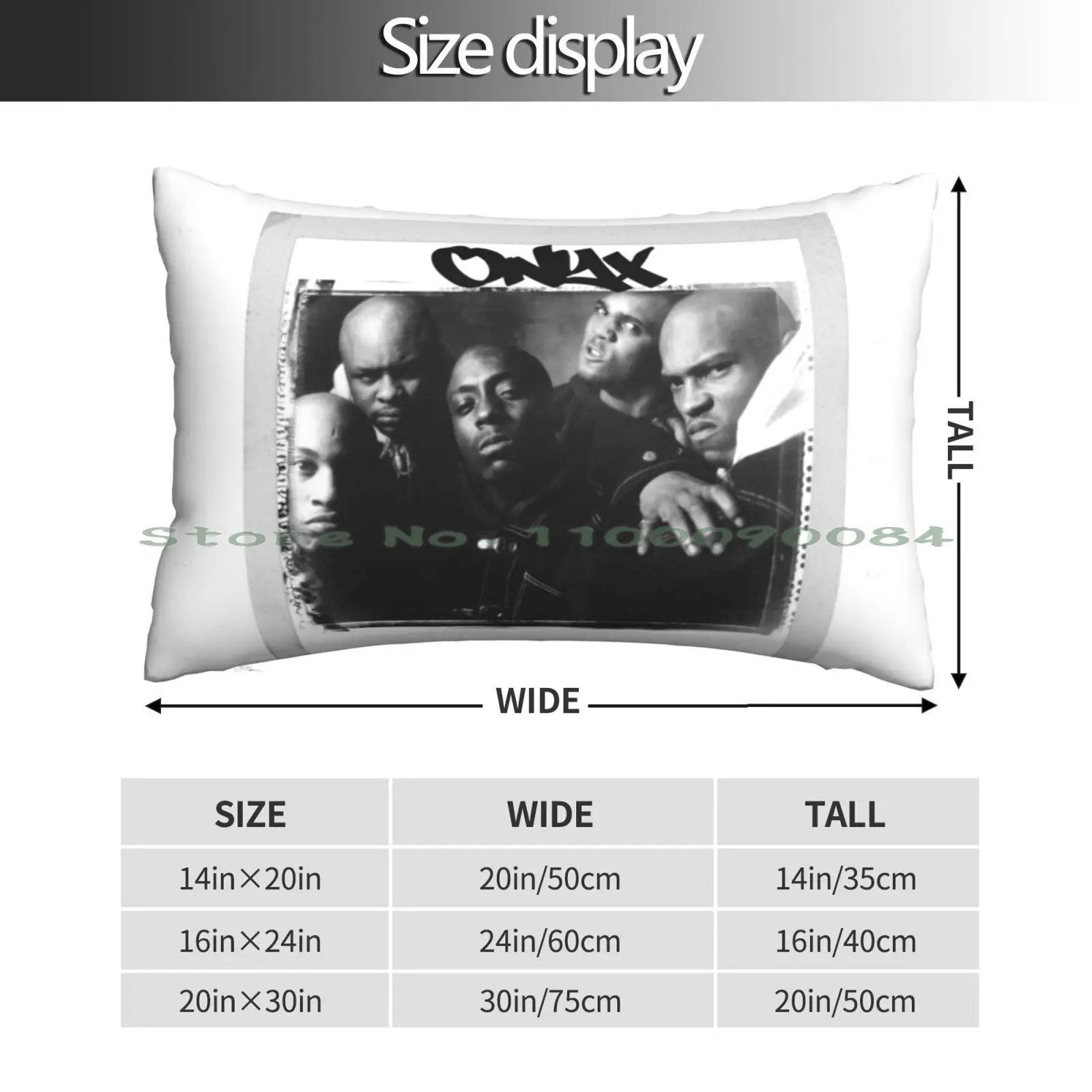 Onyx Pillow Case 20x30 50*75 Sofa Bedroom Rap Music R O All Flows Reach Out Boom Bap 90s Hip Hop R A The Rugged Man All My