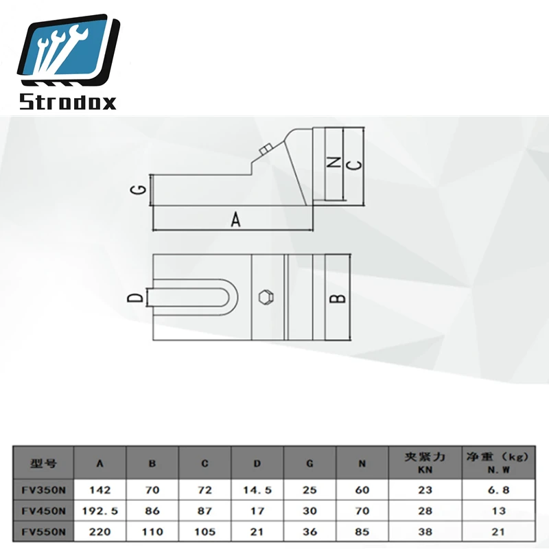 Free-style Split Type Combined Flat-nose Pliers Bench Vise Free-style Vise FV350N FV450N FV550N Split Type Flat Nose Pliers