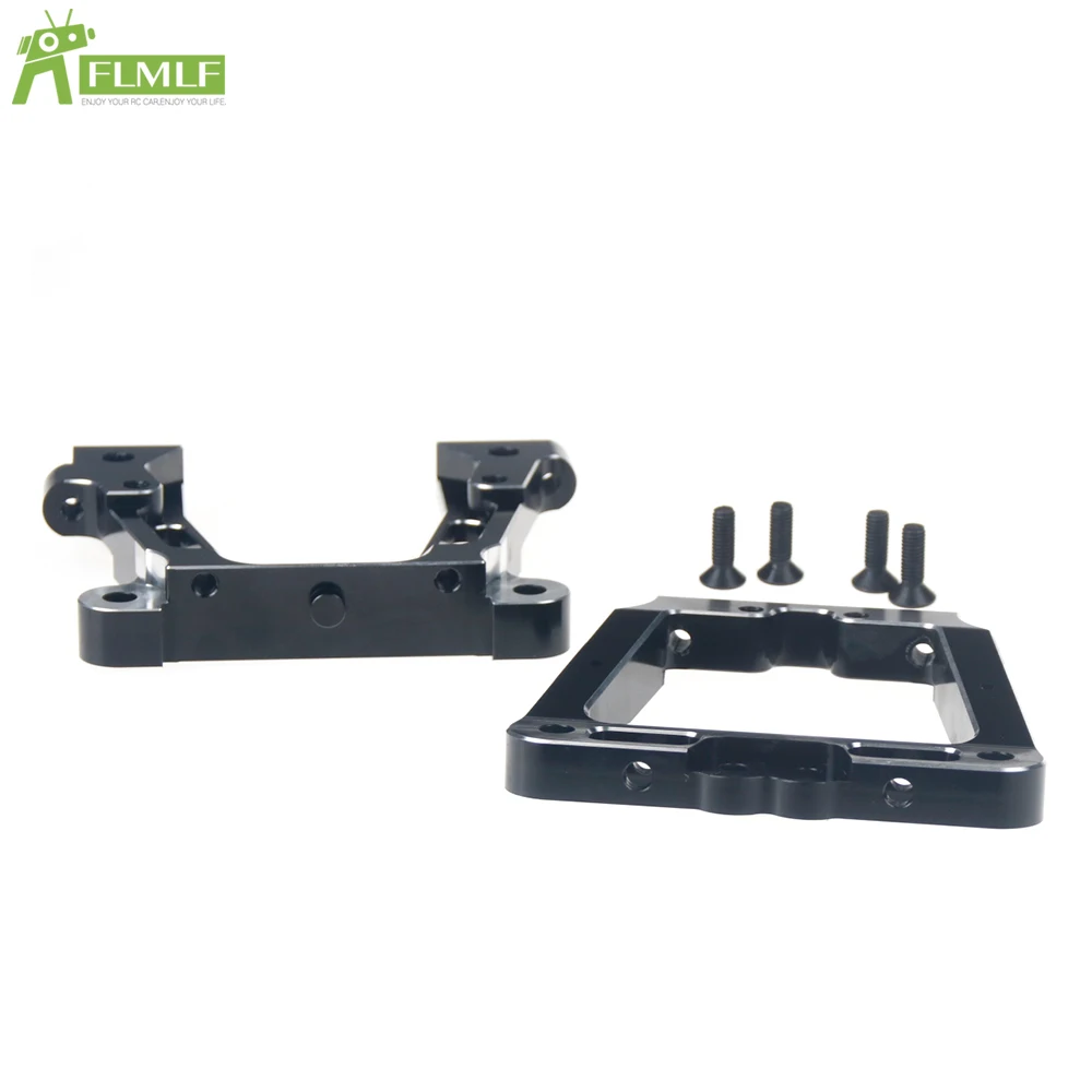 Alloy CNC Black + White Rear Main Frame Kit Fit for 1/5 HPI ROFUN BAHA ROVAN KM BAJA 5B 5T 5SC Rc Car Toys Games Parts