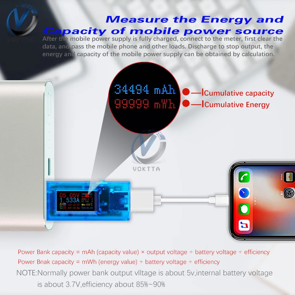 24 in 1 USB Tester QC3.0 Digital Display Voltage Current Capacity Watt Resistance Monitor Quick Charger with PowerOff Protection