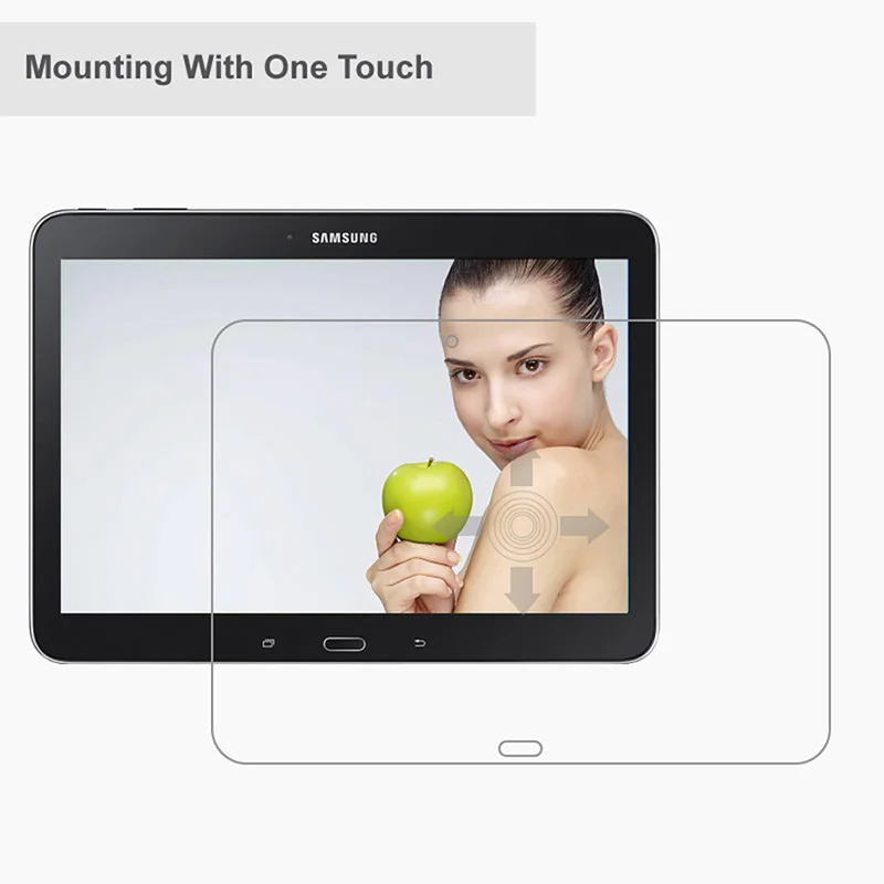 Clear Cover 2.5D Tempered Glass For Samsung Galaxy Tab 4 10.1 SM-T530 T531 T535 10.1