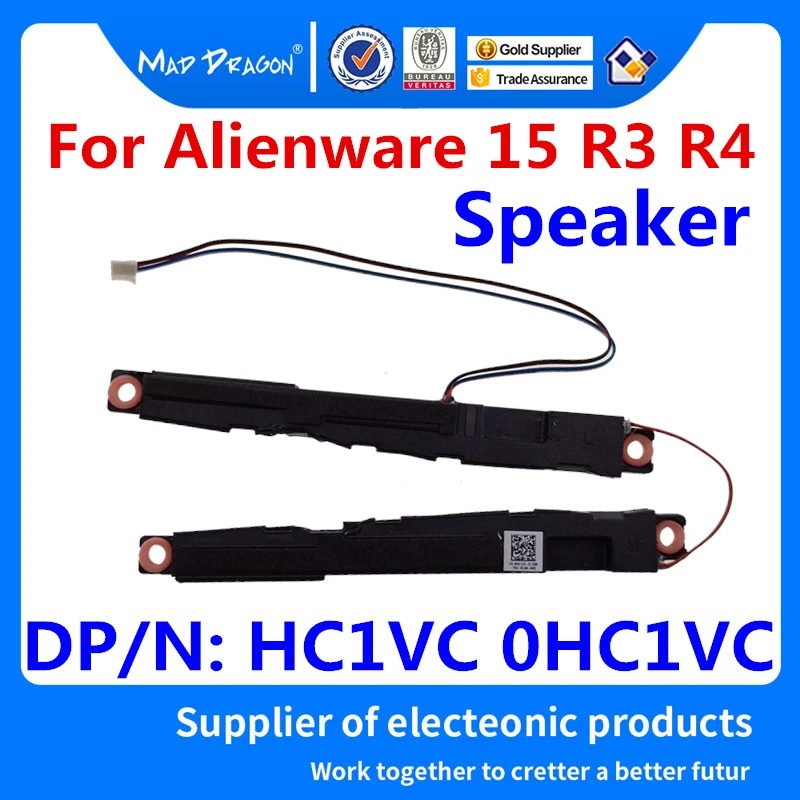 

MAD DRAGON Brand Laptop New Speaker Set - R+L Left Right for Dell Alienware 15 R3 R4 15 r4 ALW15E R3 R4 PK23000U900 HC1VC 0HC1VC