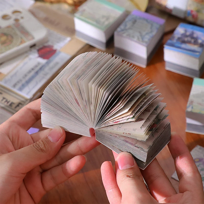 400pcs Vintage Old Century Plant Landscape Litmus Paper Diary Junk Journal Decor Stationery School Supplies Material Paper