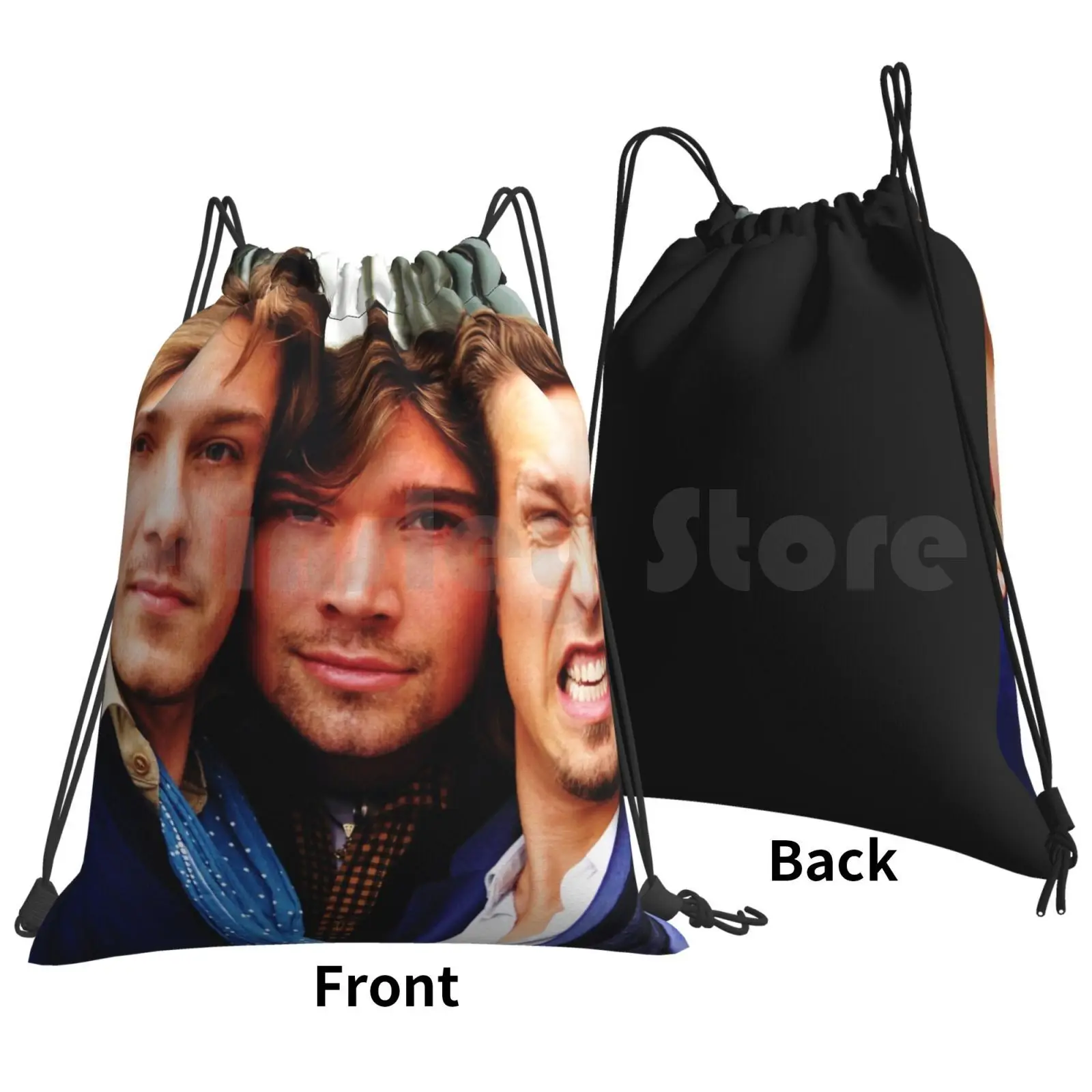 Hanson Backpack Drawstring Bags Gym Bag Waterproof Hanson Band Music Pop 90s Nineties Mmmbop Stars Musician