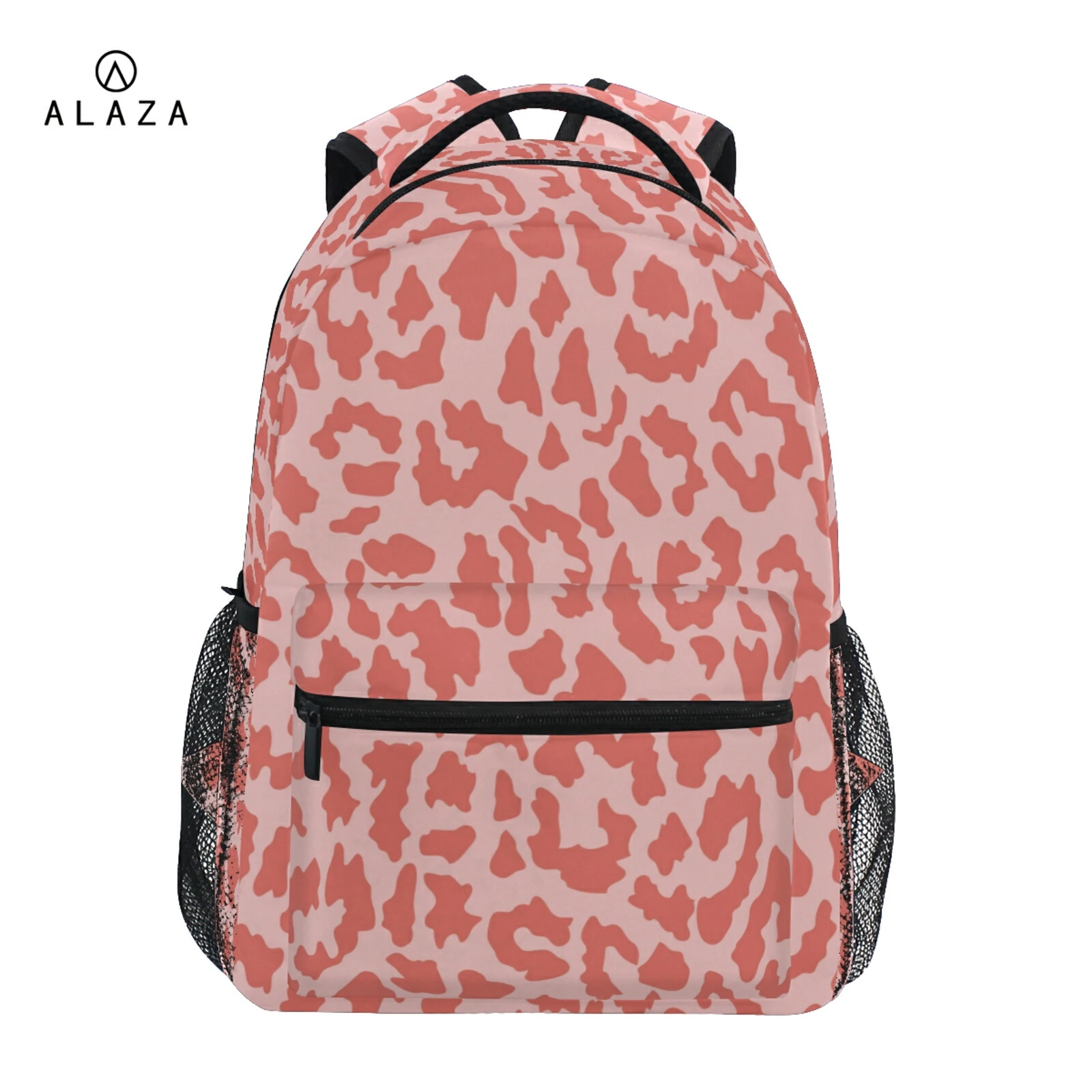 

New Cute Girls School Bags Children Primary Backpack Pink Cheetah Leopard Print Princess Schoolbag Kids Bookbags Mochila Escolar