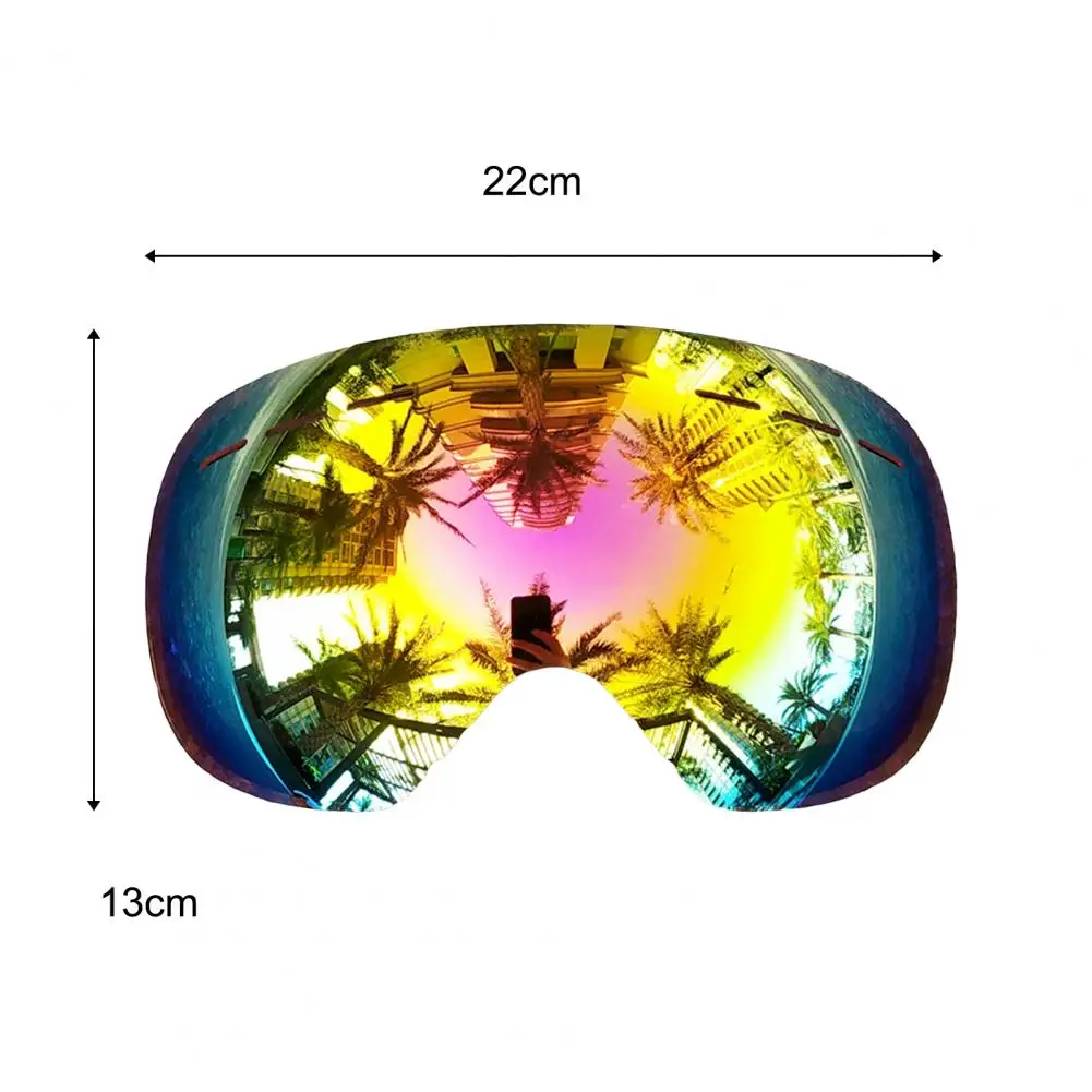 1pc hx06 óculos de esqui lentes dupla camada neve cegueira à prova óculos uv snowboard lentes substituição