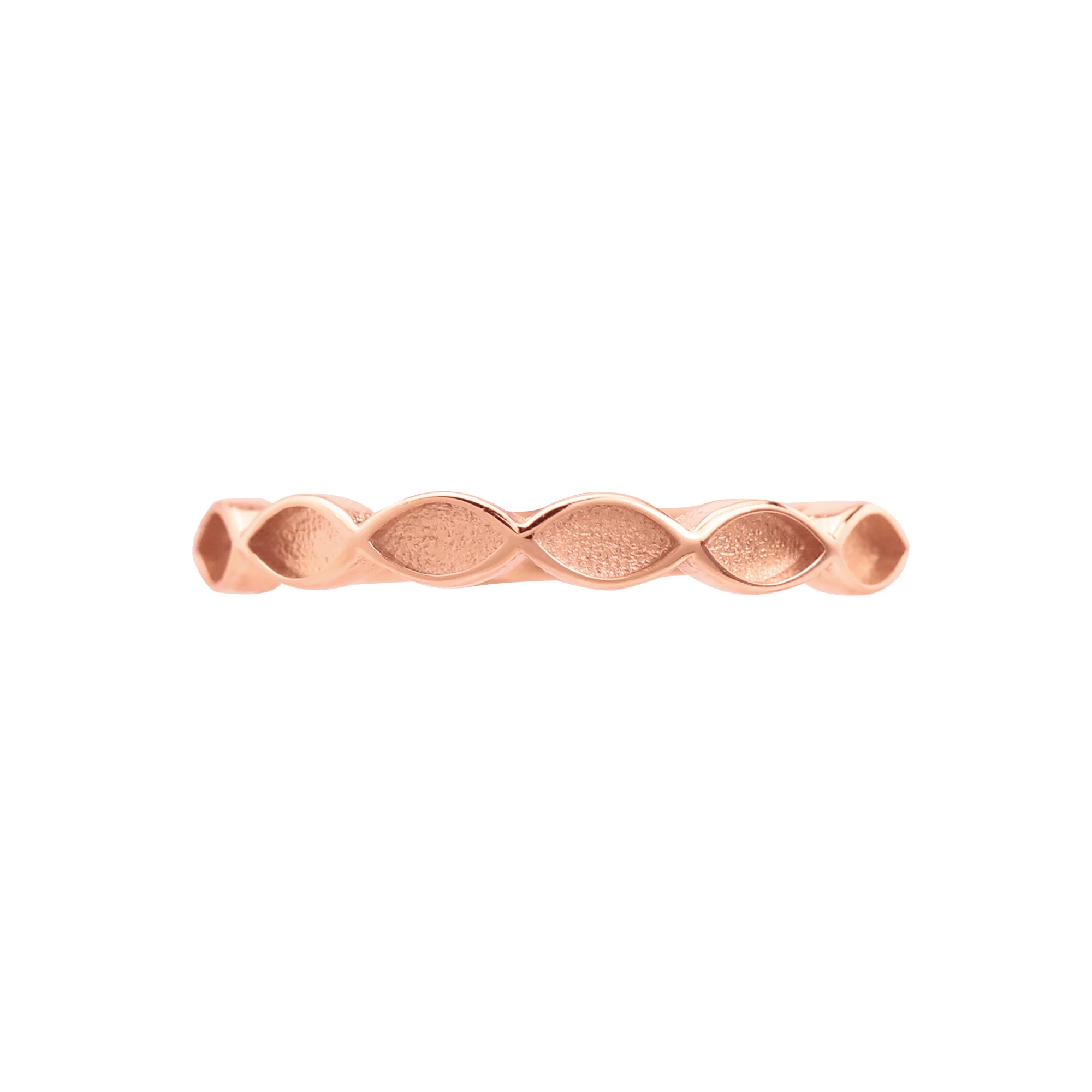 Ms.Iconic Andenken-Muttermilch-Harz-Ringfassungen, massives 925er-Sterlingsilber, rosévergoldet, 2 x 4 mm, stapelbarer Ring mit Marquise-Lünette 1294268 3