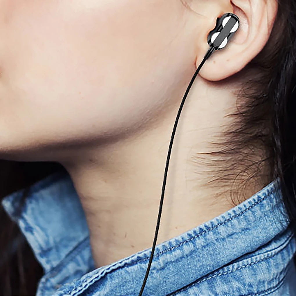 High Quality 3.5mm In Ear Earphones Wired Headset For Computer Dual Drive Stereo Sport Earbuds With Mic for iPhone for Samsung