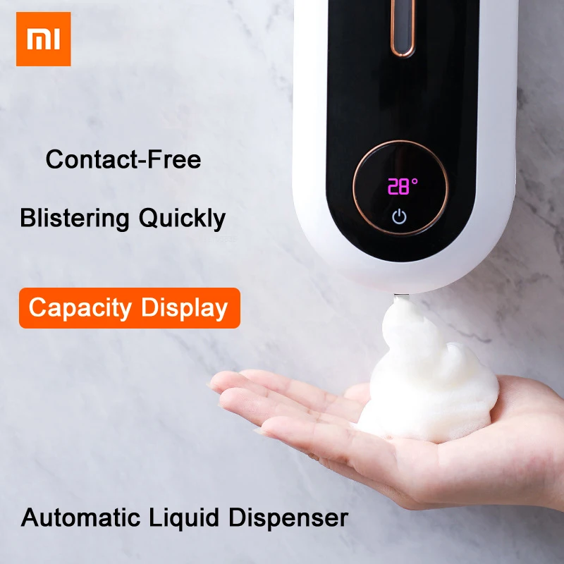 450ml Touchless Automatic Sensor Foam Soap Dispenser Hand Sanitizer Liquid Fast Foaming Wall Mounted Bathroom Accessories