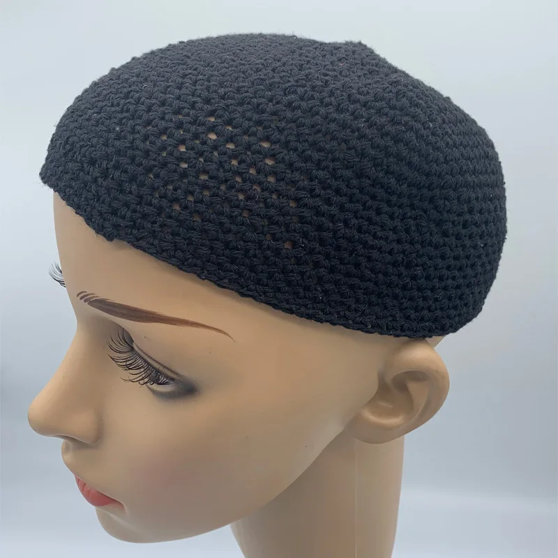 2020 Knitted muslim men\'s prayer hat winter Cotton Skull Cap Chemo Kufi Under Helmet Beanie Hats Stretchy Knitting Islamic hat