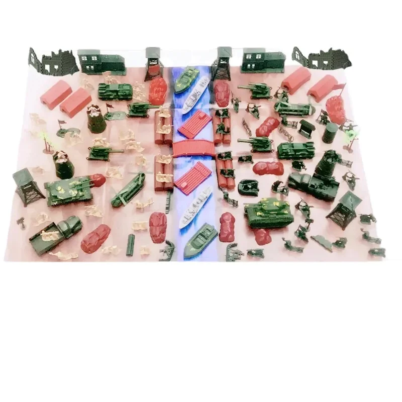 307 Piece Plastic Toy Soldier Playset Army Men Action Figure Scene Model