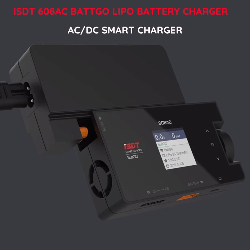 

ISDT 608AC Battgo Lipo Battery Charger AC/DC Smart Charger for Life, Lilon, LiPo, LiHv/Pb/NiMH Battery Balance Charger Discharge