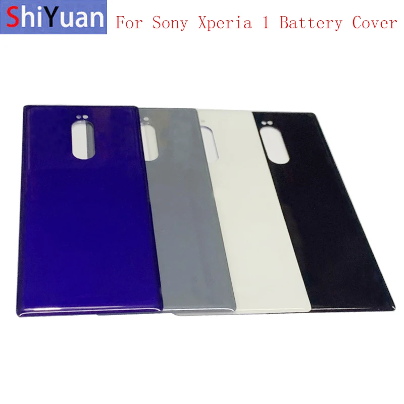 Battery Cover Rear Door Housing Case Panel wtih Heat sticker For Sony Xperia 1 XZ4 Back Glass Cover with Logo