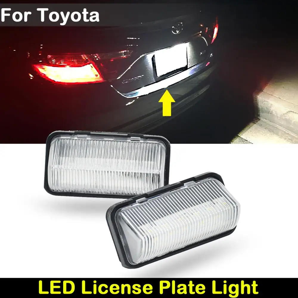 For TOYOTA Prius XW50 ZVW35 ZVW50/51/55 Alphard VELFIRE AGH30/35 GGH30/35 hybrid AYH30 LED license plate light number plat lamp