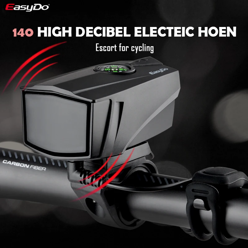 ETOOK 140 dB Electric Bell 2 Modes Bike Electronic Horn Waterproof Outdoor Cycling Accessories Bicycle Bell Handlebar 22-26mm
