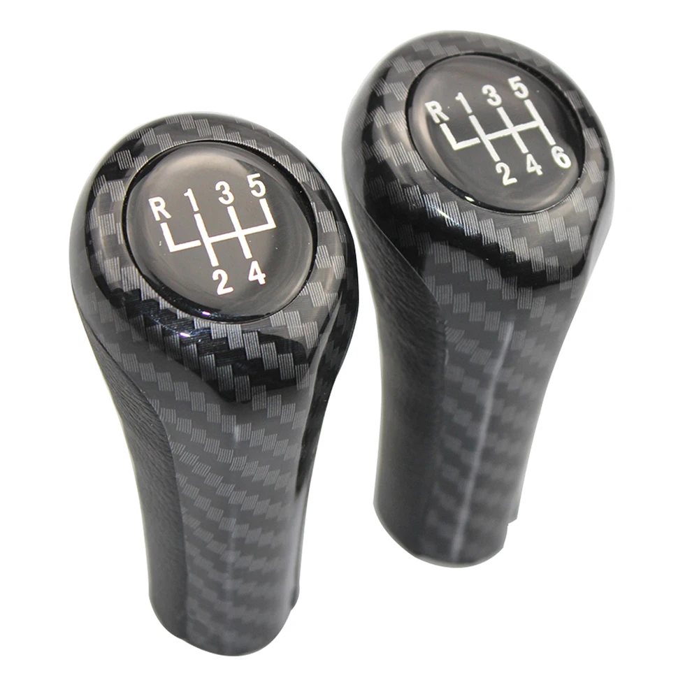 

1pcs Carbon Fiber Car Gear Shift Knob 5/6 Speed For BMW 1 3 5 6 Series E30 E34 E36 E39 E46 E53 E60 E63 E83 E84 E87 E90 E91 E92