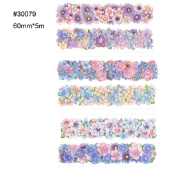 Retro Forest Elements Animals and Plants Rose Watercolor Flower Series Washi Tape