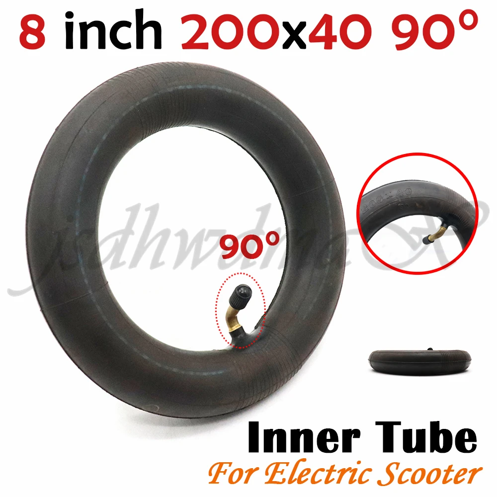 200x40 Wheel Tire for Electric Scooter Baby Trolley 8Inch  Inflatable Inner Tube 90Degree Anti Skid   Accessories