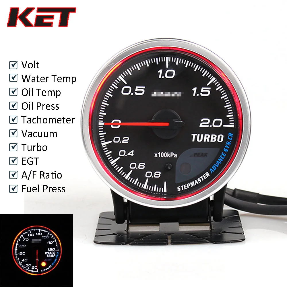 Defi CR Auto Gauge Meter Defi Boost Gauge Water Temp Oil Temp Oil Press Vacuum Fuel Press EXT Temp AFR Tachometer Stepper Motor