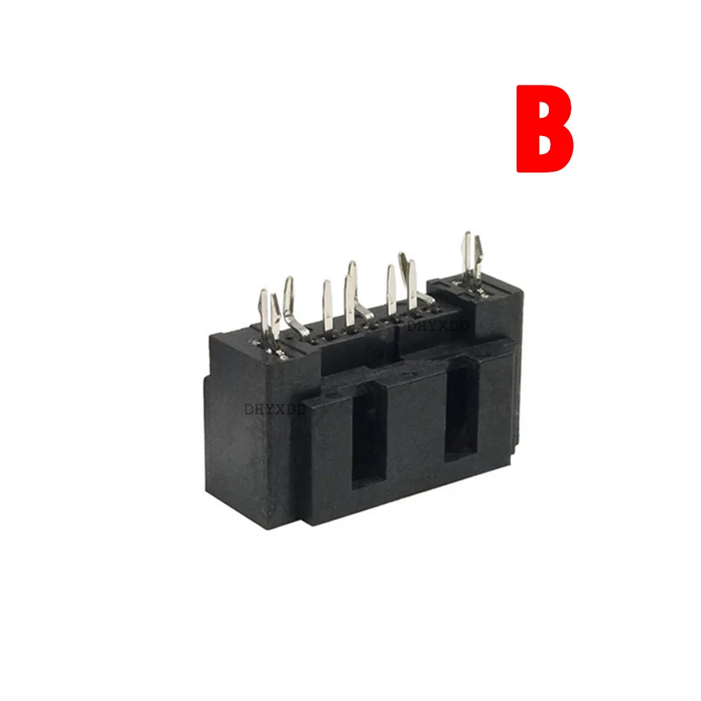 5Pcs SATA 7P Female Horizontal Vertical Socket Hard Disk Interface Type A B Connector