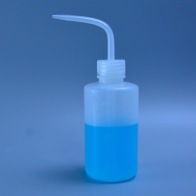 250/500ml Wash Clean Clear White Plastic Laboratory Wash Squeeze Bottle Transparent Container Laboratory Bottle