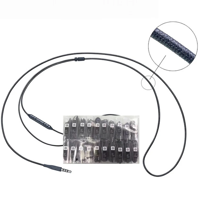 Samsung-fone de ouvido intra-auricular com microfone, super bass, fones de ouvido, fones de ouvido, fone de ouvido, s8 plus, 3,5mm, 100 peças