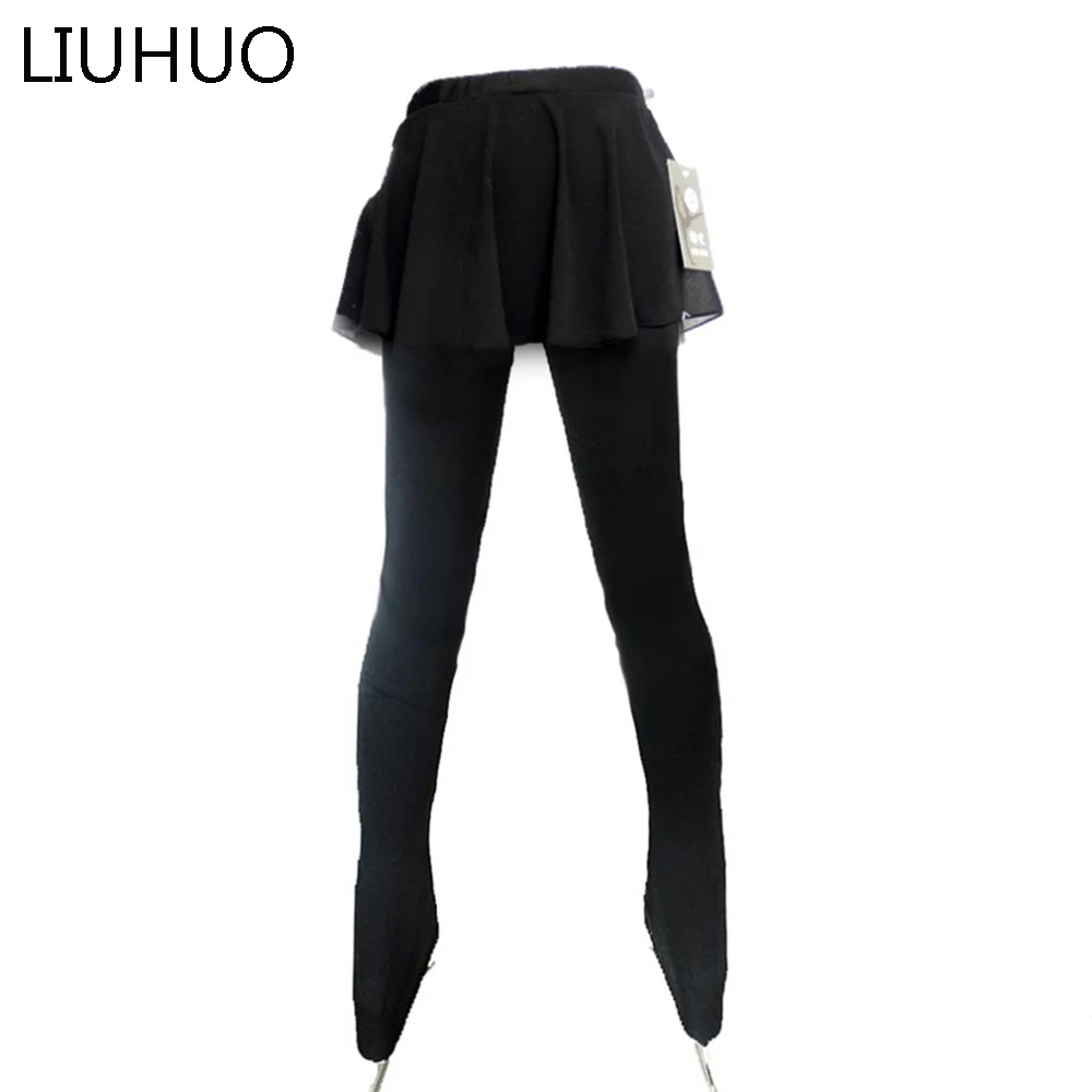 Figure Skating Hip padded Pants Girls Children Soft fleece Competition leggings Women Skiing ice skating Trousers for training