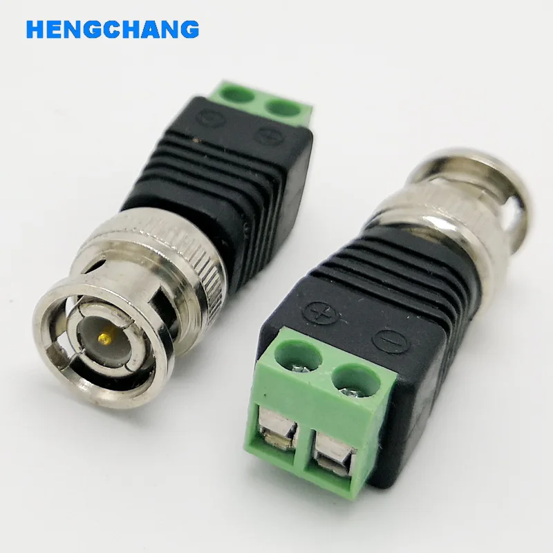 BNC Connector schroefbevestiging Cat5/Cat6 Coaxiale Kabel voor AHD Camera CVI Camera TVI Camera CCTV Camera 50 stuks