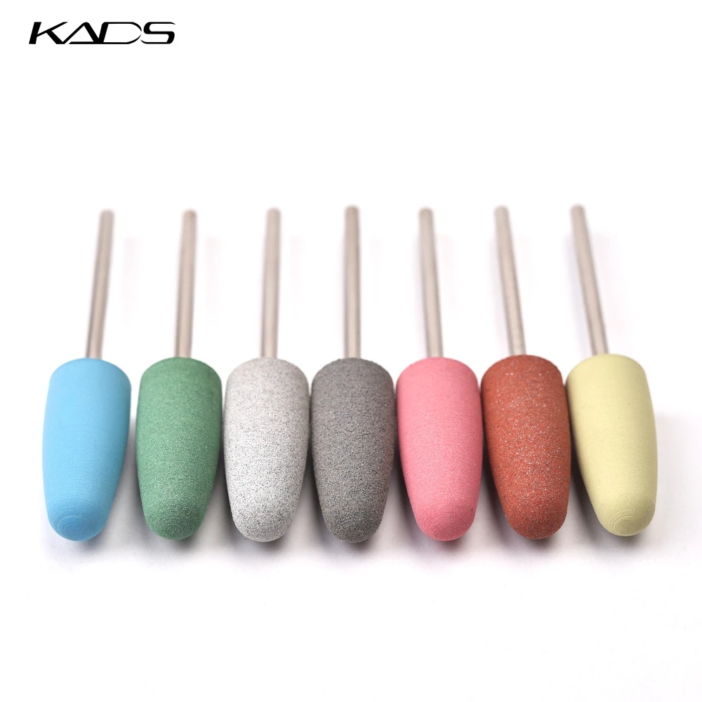 Kads-lixa de unhas elétrica, brocas de borracha, polidor flexível, manicure máquina, pedicure acessórios, fresas