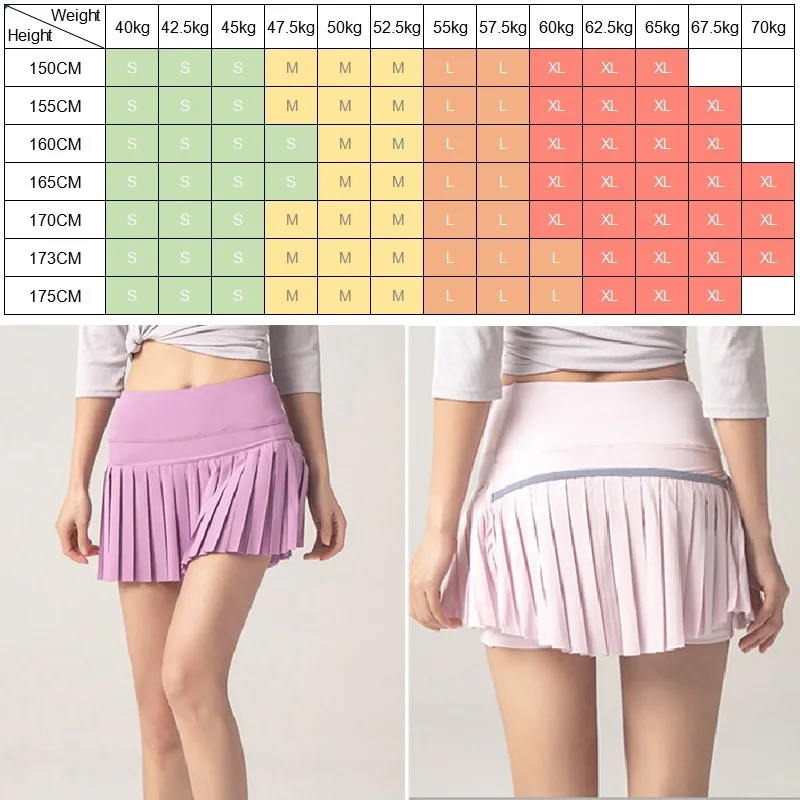 Tennis Skirts Women Golf Pleated Pantskirt Sports Fitness Shorts Pocket High Waist Yoga Running Shorts Skirt Gym Clothing