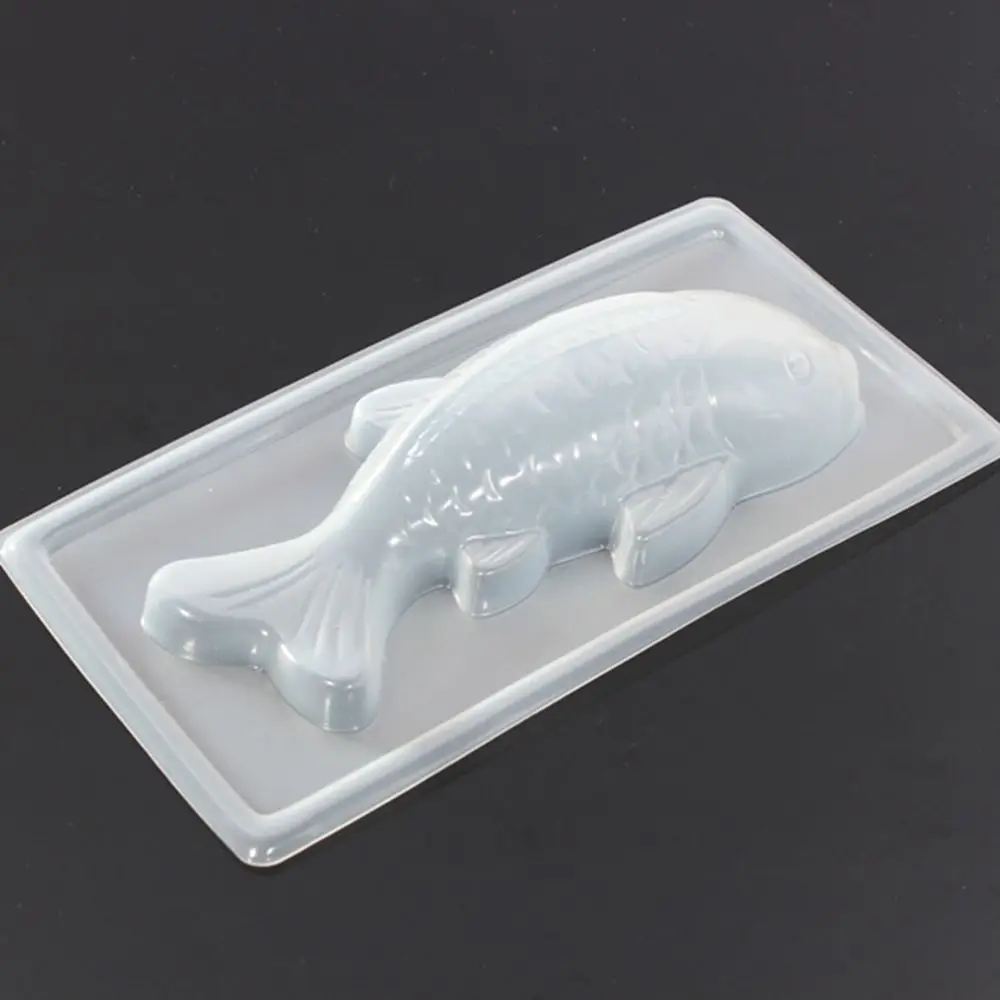 New 3D  Fish Shape Plastic Cake Chocolate Jelly Mould Mold DIY Molds Large Medium And Small Sizes Baking Tools Decorations