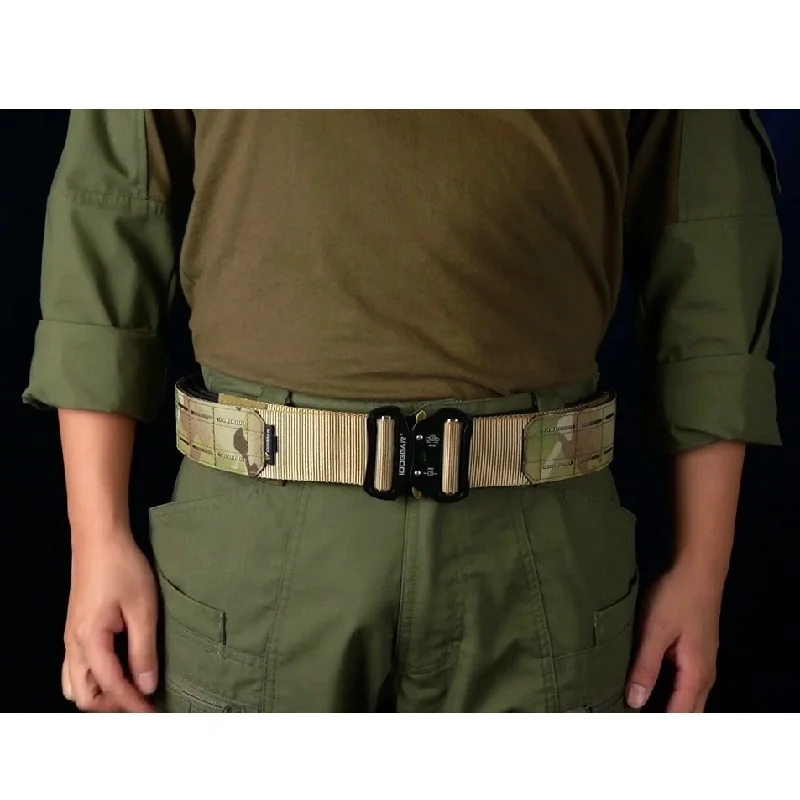 2 inch Laser Cutting Quick Release Buckle MOLLE Tactical Belt Outer & Inner Belt