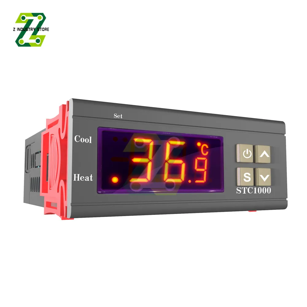 STC-1000 Temperature Controller 110 220V Dual Digital Temperature Controller Two Relay Output Thermoregulator Heating Cooling