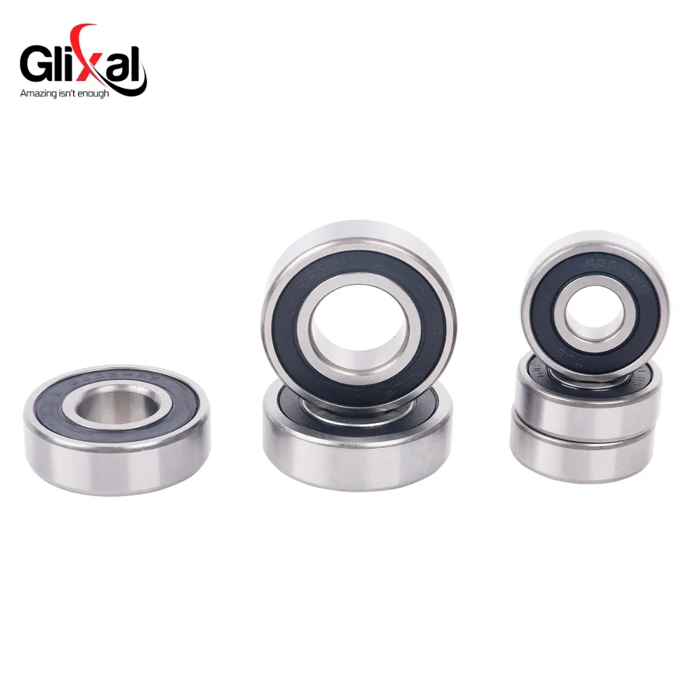 Glixal GY6 49cc 50cc Transmission Gearbox Bearing Set for Chinese 4-Stroke 139QMB 139QMA Scooter Moped ATV Go-Kart