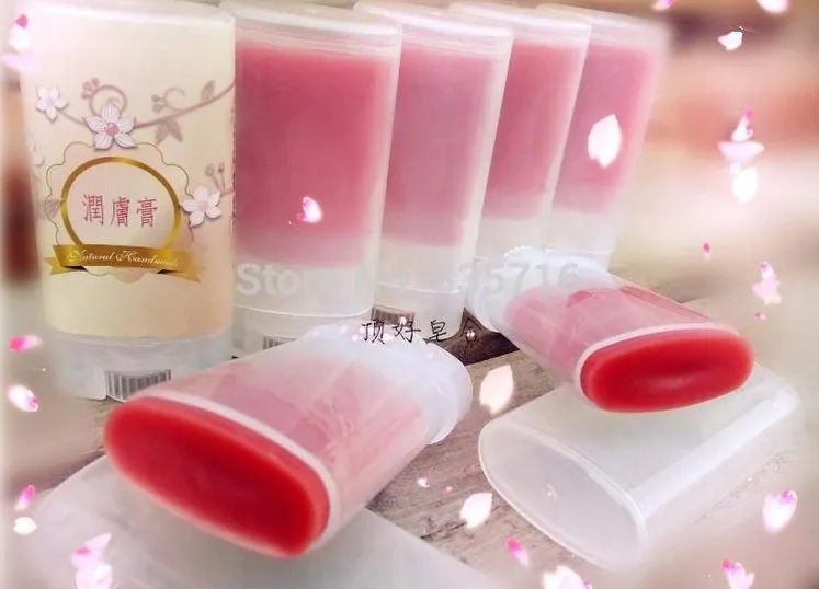 20 pz/pacco 15g Bianco nero Vuoto Ovale rotondo Vuoto Rossetto Balsamo per le labbra Tubi di Plastica Solido Piatto Profumo Deodorante Stick Contenitori