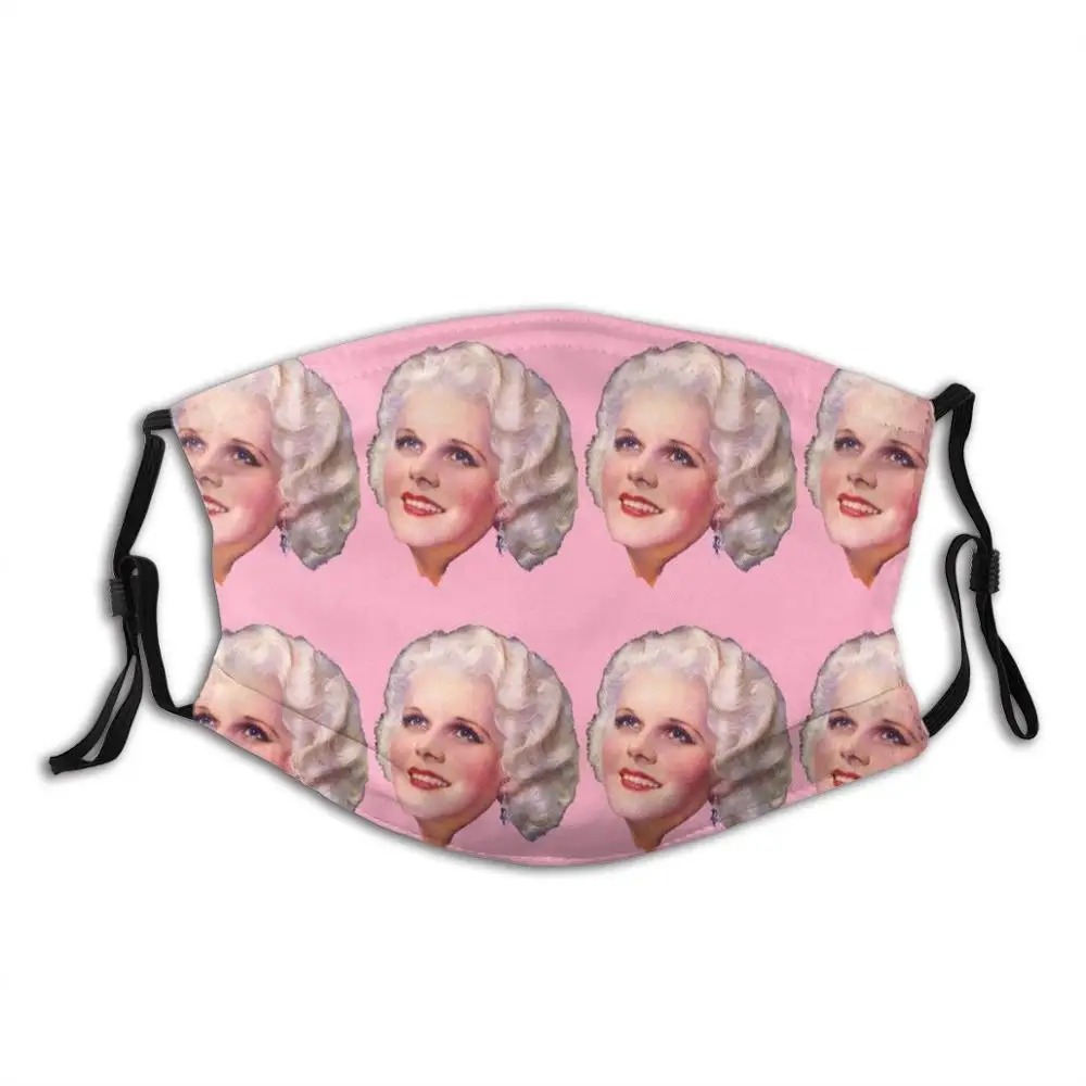 

Jean Harlow Pretty In Pink Funny Print Reusable Pm2.5 Filter Face Mask Movies Film Classics Jean Harlow Dinner At Eight