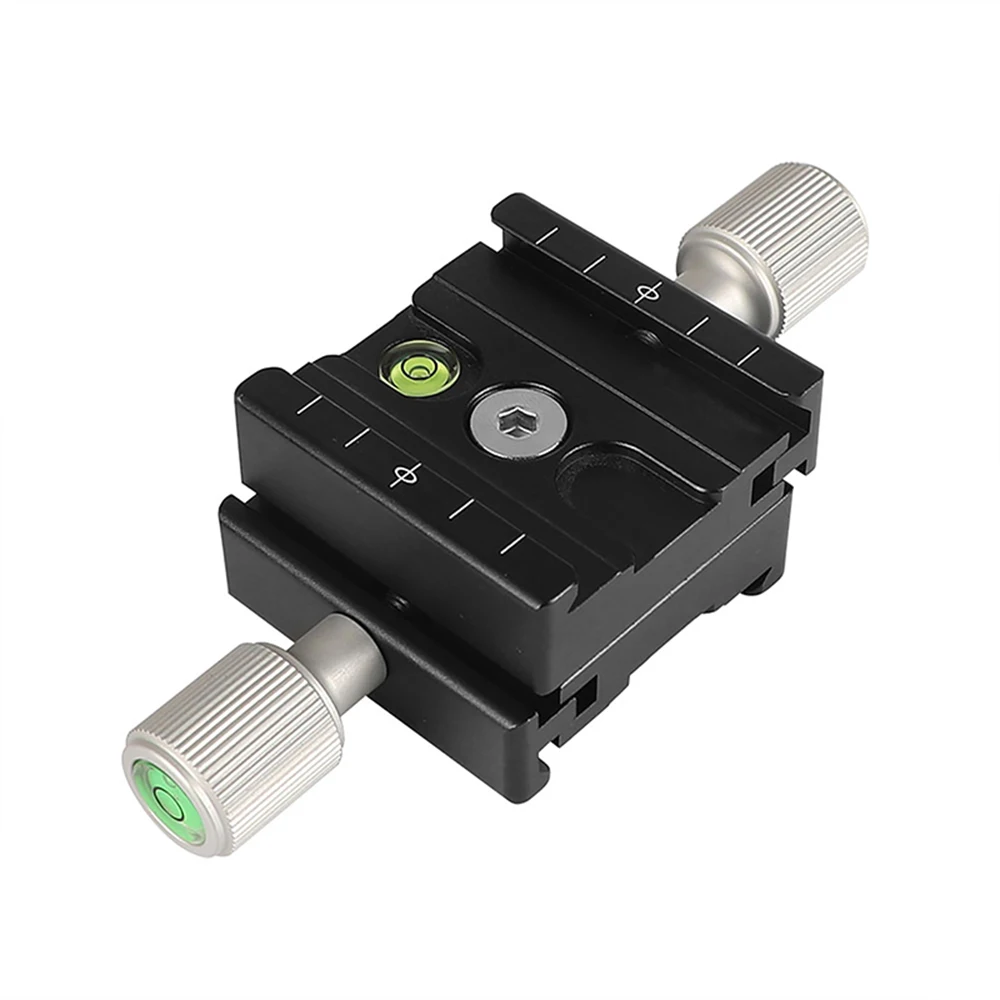 CAMVATE Arca Swiss Standard 50mm morsetto a sgancio rapido a doppia faccia (larghezza piastra 38mm) con livelli di bolla integrati per treppiede nuovo