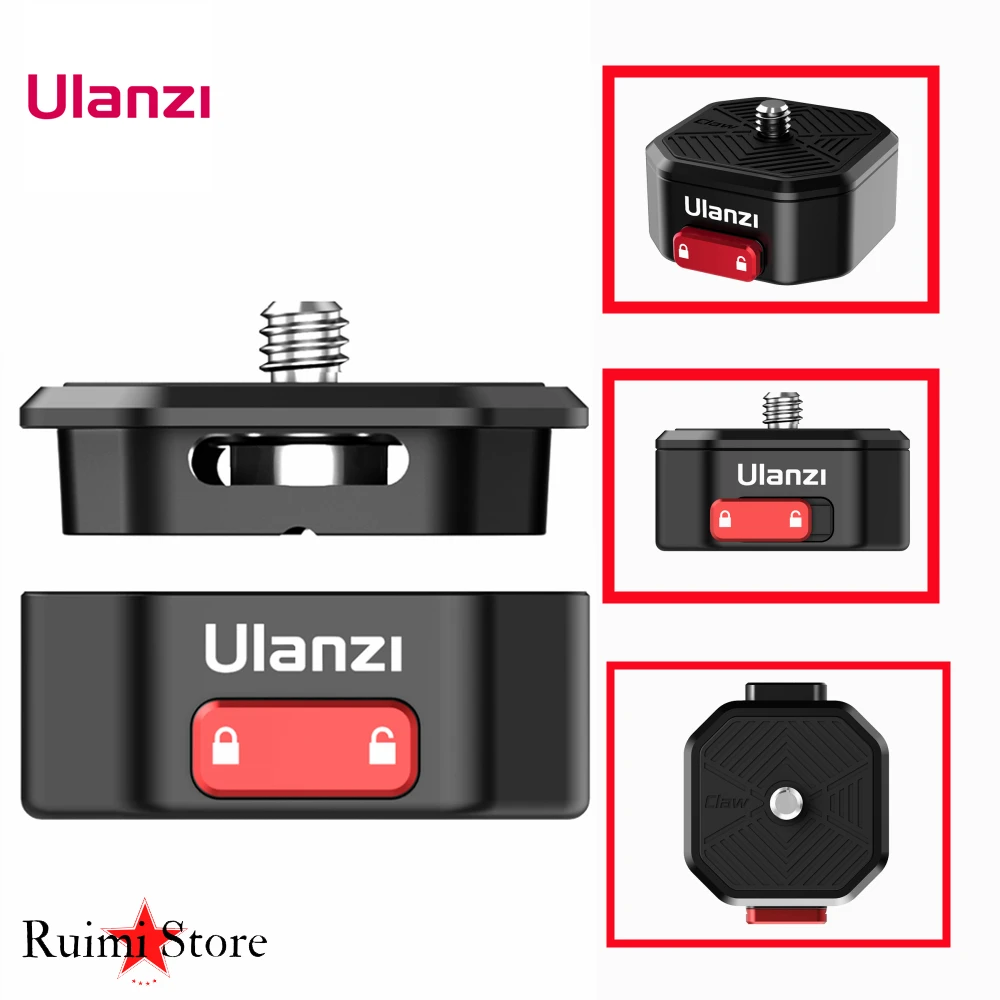 Ulanzi Claw Quick Release Plate Clamp Quick Instal System DSLR Action Camera Shoulder Strap Belt Clamp Quick Switch Kit