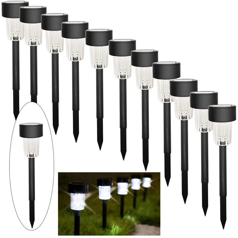 

12PCS Solar Pathway Light Solar Garden Light Outdoor Solar Landscape Light for Lawn Patio Yard Walkway Driveway Solar Lamp IP44