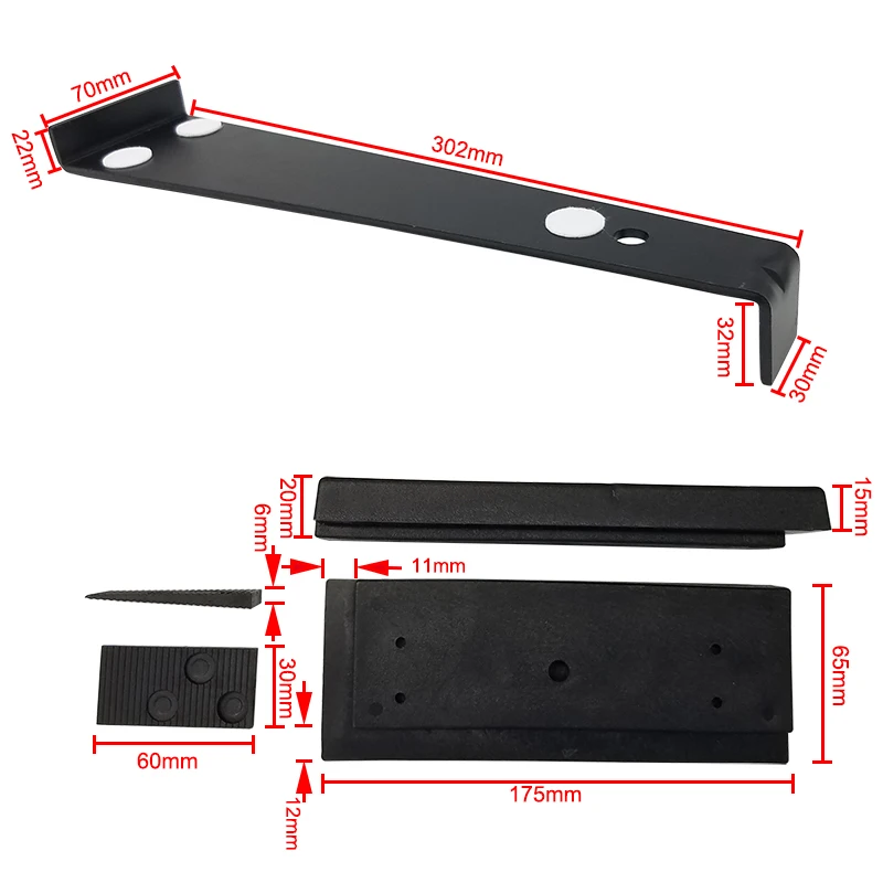 45PC Wood Flooring Installation Kit Heavy Duty Pull Bar Durable Rubber Tapping Block Comfortable Foam Knee Pads Hand Tool Set