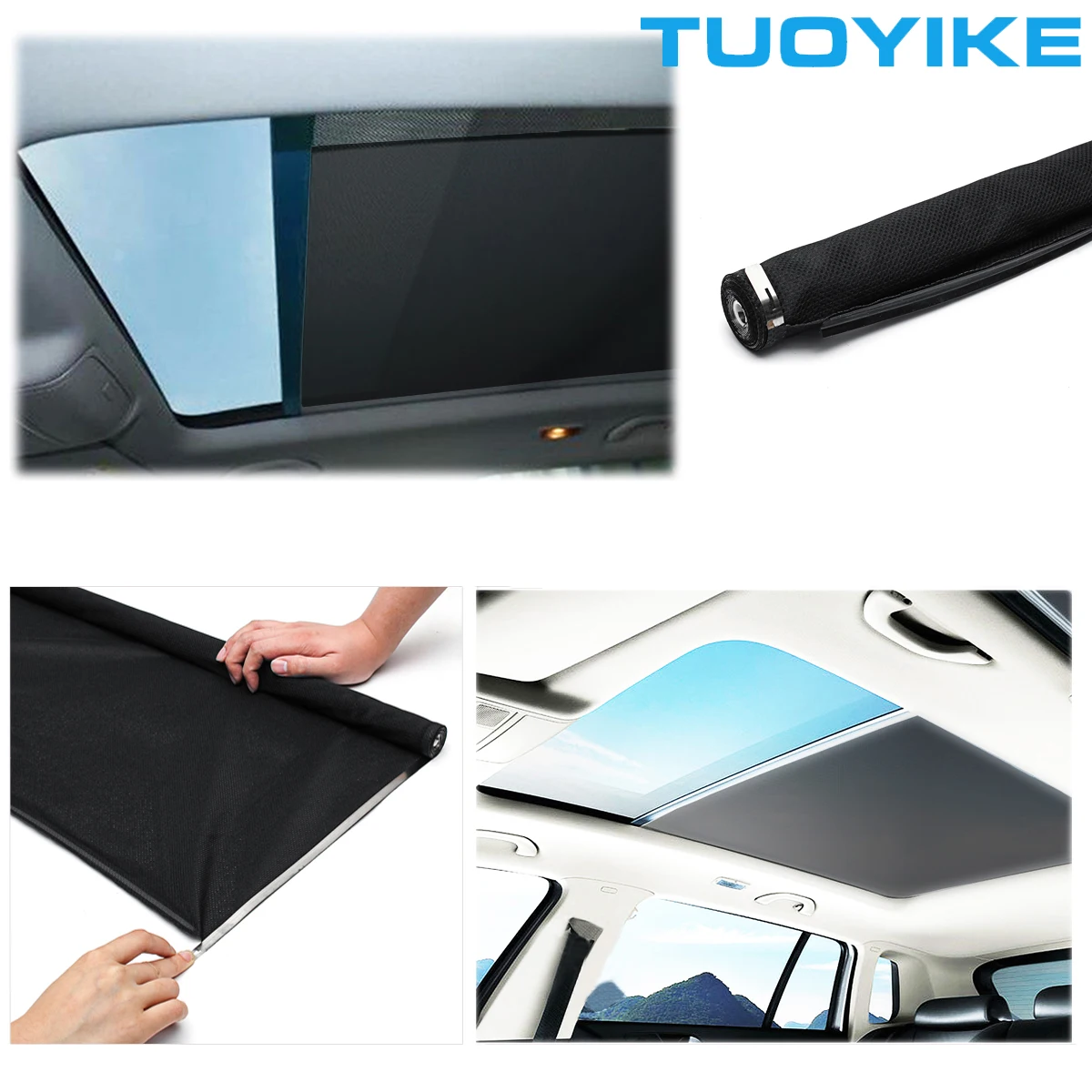 Skylight Shutter Sunroof Sunshade Car Interior Curtain Black For Audi Q5 Sharan Golf Tiguan Jetta Variant 1K9877307B 5ND877307